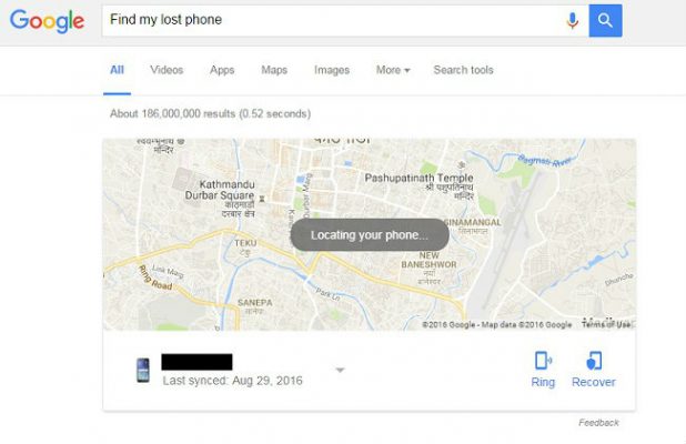 find my lost phone