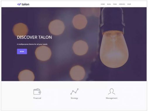 Talon business wordpress themes