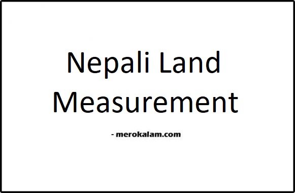 Nepali Land Measurement